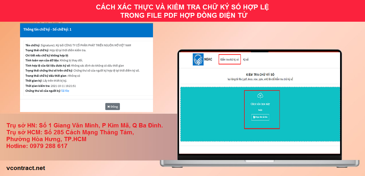 Cách xác thực kiểm tra chữ ký số trên file PDF