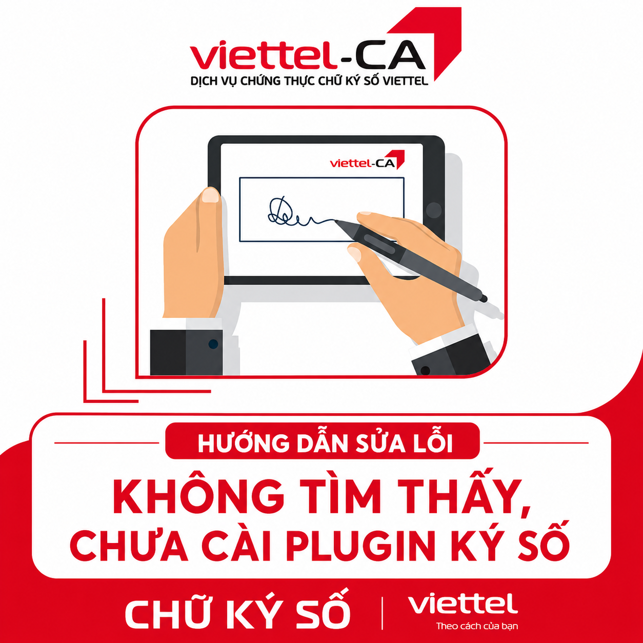 Hướng dẫn sửa lỗi Không tìm thấy, chưa cài Plugin ký số