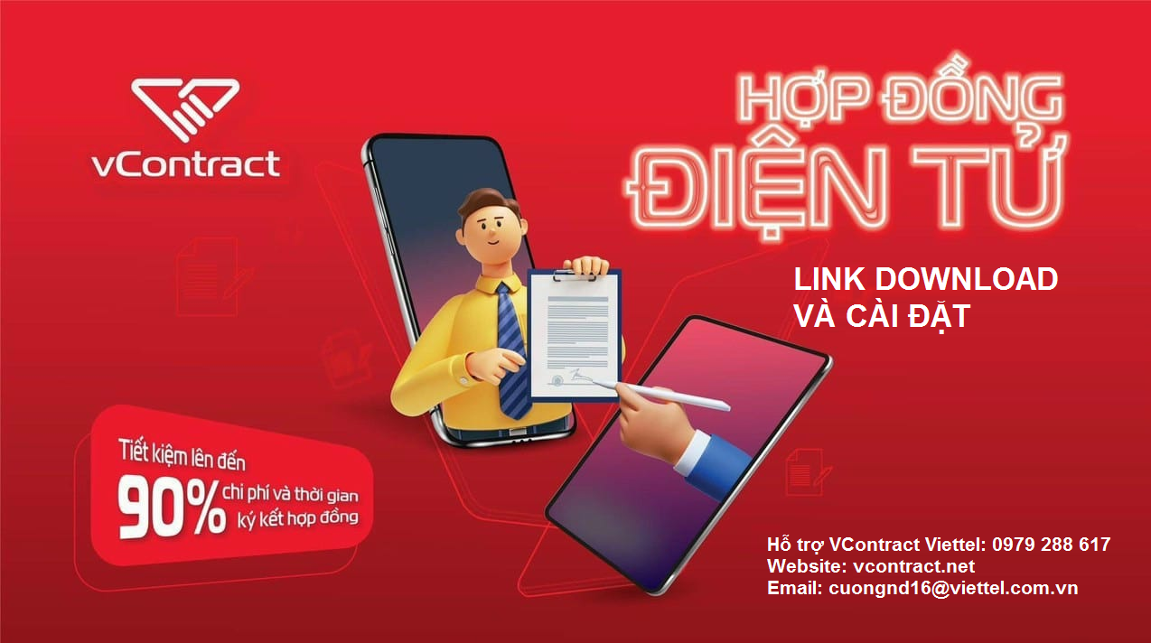 Hướng dẫn link tải về Download và cài đặt phần mềm VContract Viettel