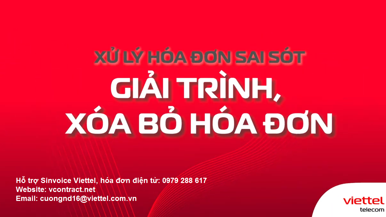 Cách xử lý hóa đơn sai sót
