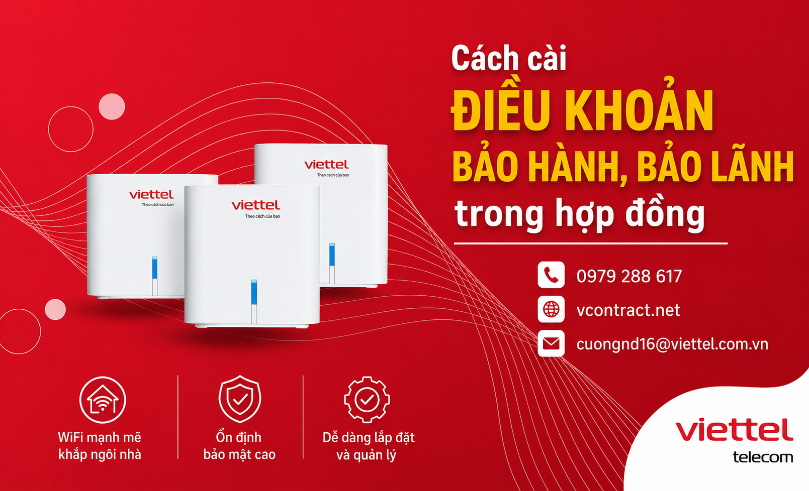 Cách cài điều khoản bảo hành