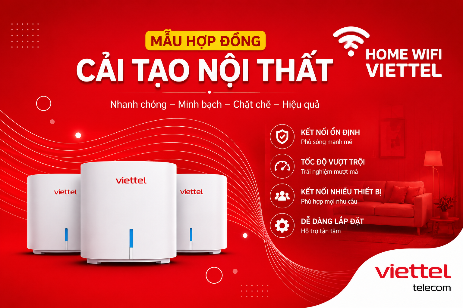 Mẫu hợp đồng cải tạo nội thất