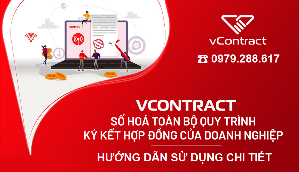 Tài liệu hướng dẫn sử dụng hợp đồng điện tử vContract đầy đủ, chi tiết