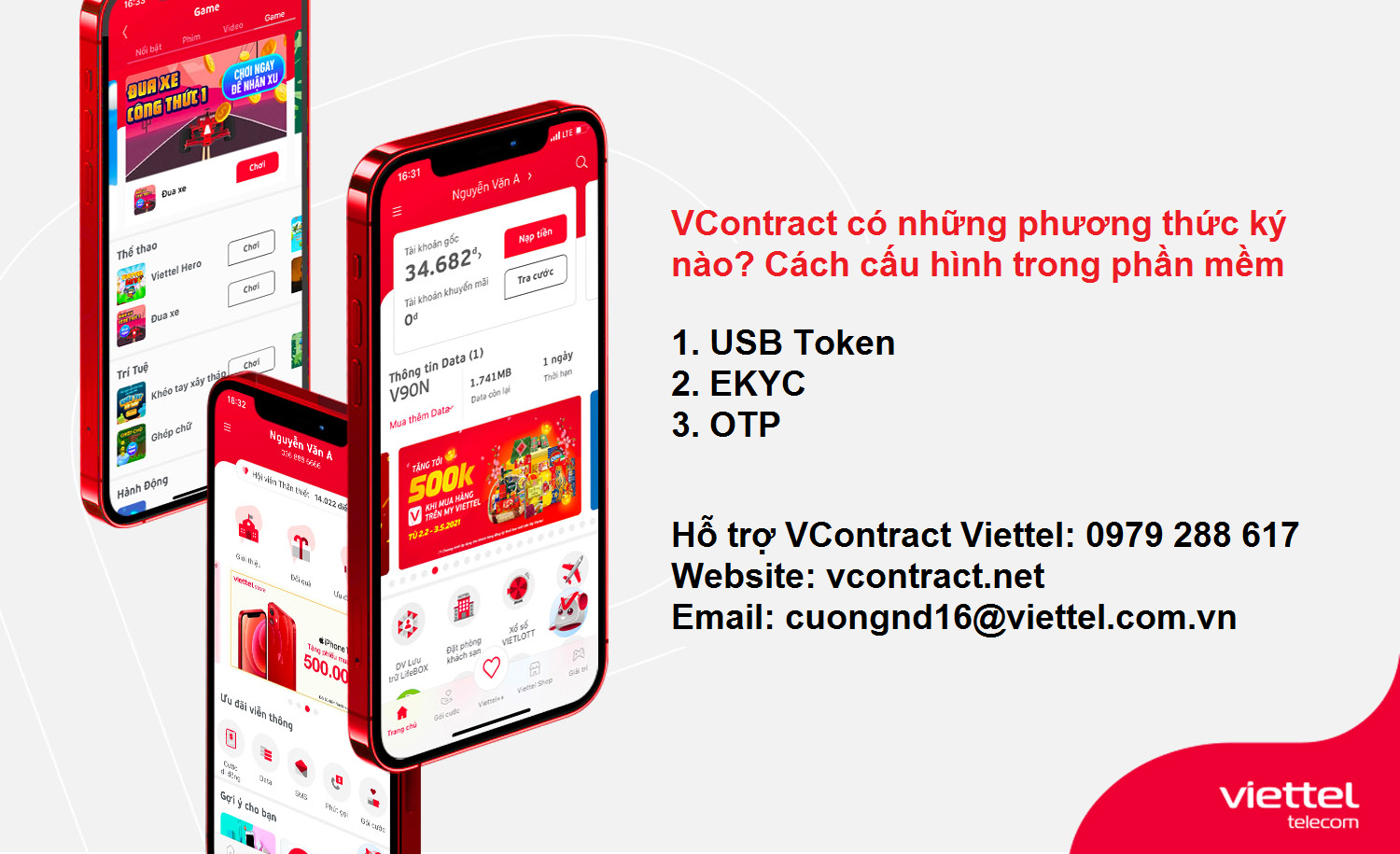 VContract có những phương thức ký nào? Cách cấu hình trong phần mềm